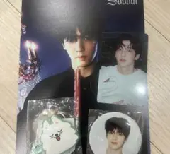 TXT ヨンモン スビン ヘアクリップ カプセルトイ　缶バッチフライヤー トレカ