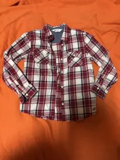 H&M チェック柄長袖シャツ
