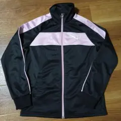 PUMA トラックジャケット ブラック×ピンク　Sサイズ