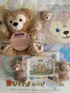 ダッフィー　シェリーメイ　写真立て　ダッフィーハンドパペット　マグネット