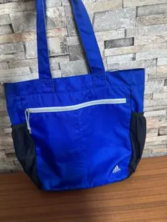 美品　アディダス adidas トートバッグ （ブルー）27L