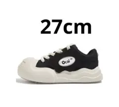 ocai 白　黒　スニーカー 24cm　37 Ocai オカイ スマイル スニーカー SMILE BLACK/WHITE ( ブラック