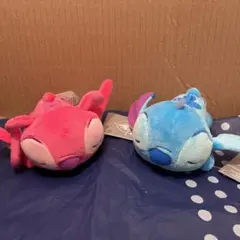 新品未使用　海外ディズニー限定　スティッチ　エンジェル　ぬいぐるみ　おねんね