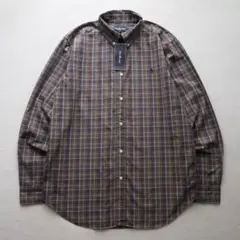 【美品】Ralph Lauren ボタンダウン マドラスチェックシャツ タグ付き
