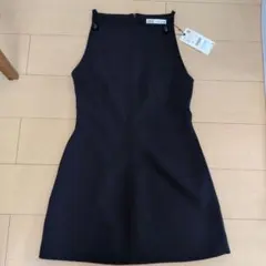 ZARA ノースリーブミニワンピース Sサイズ ネイビー