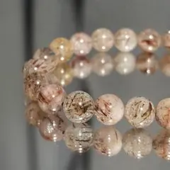 ブラックゴールドスーパーセブンルチル ✧ 強運・金運 粒8mm 内径16cm