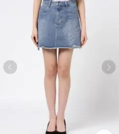 Chico／Who's Who Chico 台形ミニデニムスカート