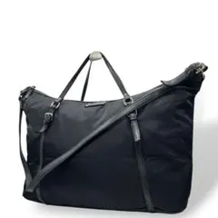 ケイトスペード　ボストンバッグ　ショルダー　2way　黒　特大　ブラック　U16