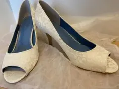 BENIR オープントゥ ウエディングシューズ