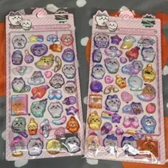 2枚まとめ売り　3D立体　ボンボンドロップシール　レリーフ