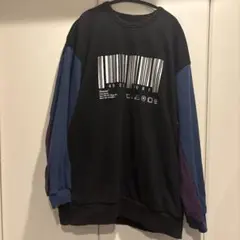 シャリーフ バーコードスウェット トレーナー