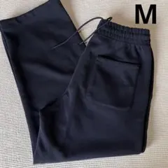 UNIQLO : C ユニクロ スウェットワイドパンツ 男女兼用 M ブラック