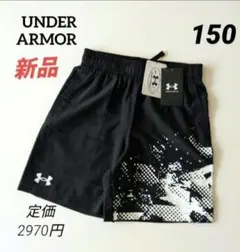 新品アンダーアーマー UAテック ウーブングラフィックハーフパンツ キッズ150
