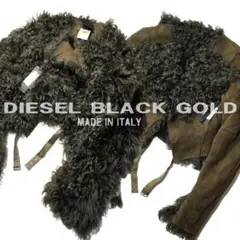 新品 38万 DIESEL BLACK GOLD ディーゼル ファー ジャケットのサムネイル