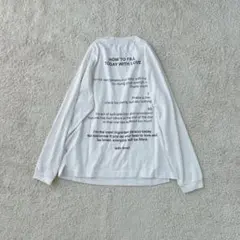 ロンT 長袖カットソー バックプリント トップス カジュアル デザインTシャツ