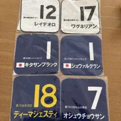 アーモンドアイ コントレイル デアリングタクト  JC ミニゼッケン ３枚セット アーモンドアイ コントレイル デアリングタクト JC ミニゼッケン