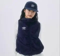 fekete×umbro gathered hoodie vest - メルカリ