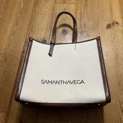 SAMANTHAVEGA キャンパス横型トートバッグ(ブラウン)