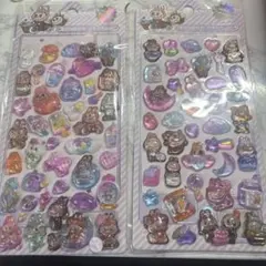 2シート　ラブブ　ウォーターシール　ボンボンドロップ　ステッカー　ラスト！