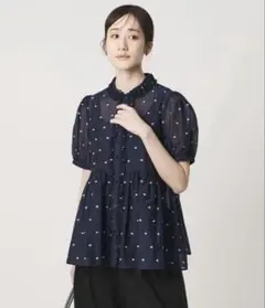 26SS UNITED ARROWS ユナイテッドアローズ 2トーンドットシャツ - メルカリ