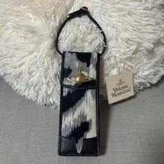 Vivienne Westwood ポーチ ペンケース 本革 レオパード ハラコ