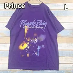 プリンス Tシャツ パープル 紫 半袖 パープルレイン プリント L【う515】のサムネイル