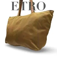 ETRO エトロ　トートバッグ　ナイロン　レザー　総柄　y2k 肩掛け　大容量のサムネイル