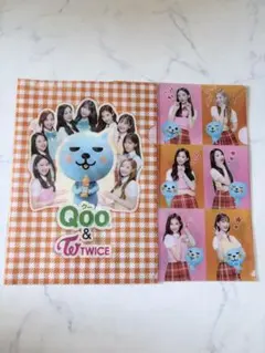 Qoo & TWICE クリアファイル 2枚セット