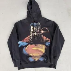 00's SUPERMANスーパーマン フード付きパーカー 黒