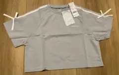 GLOBALWORKグローバルワーク フローズンTシャツ袖ライン サックス130