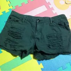 ダークグレー＊デニムショーパン！