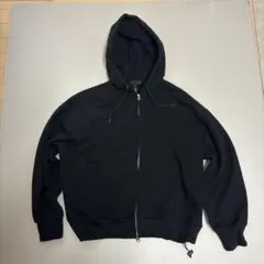 短丈　ダブルジップ　パーカー