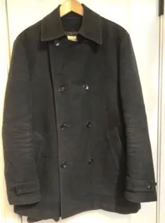 UNITED ARROWS ブラック ピーコート Lサイズ 起毛素材・裏地付