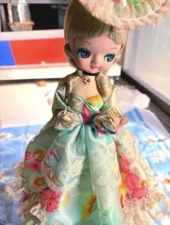 昭和レトロ ジョリーメロディアンドール オルゴール回転人形