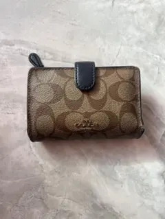 COACH ブラウンレザー 二つ折り財布