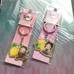 鬼滅の刃【胡蝶しのぶ・竈門ねずこ・メタルキーホルダー・レモン】【下敷き】