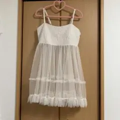 チュールワンピース