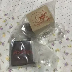 パンどろぼう　スタンプ　木製　しめしめ　ハンコ　スタンプ台