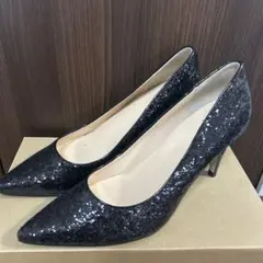 COLE HAAN パンプス ブラック グリッター 7Bのサムネイル