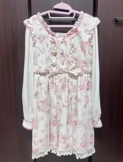 ♡LIZLISA Jardin de fleurs柄 ワンピース ピンク♡ - メルカリ