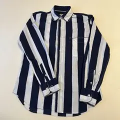 ガブリエレパジーニ ストライプシャツ 38 コットン ラウンドカラー イタリア製