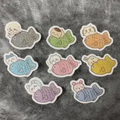 ちいかわもぐもぐ本舗　鯛だらけなフレークシール　8枚