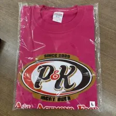 新品 P&K MEAT BEER Tシャツ ピンク Lサイズ