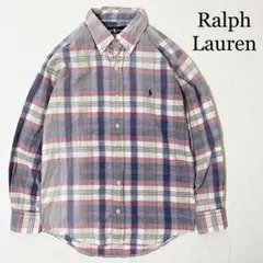 Ralph Lauren ラルフローレン 刺繍ロゴ マドラスチェックシャツ