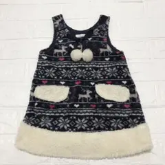【未使用】any FAM ノルディック柄 ワンピース 80cm
