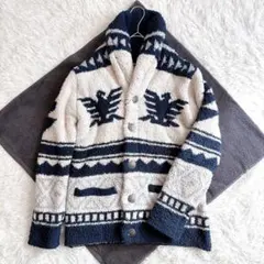 AntiBallistic ネイティブ柄ニットジャケット フリース ユニセックス