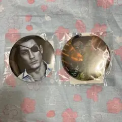 龍が如く　真島吾朗　誕生日記念くじ　缶バッジ2種