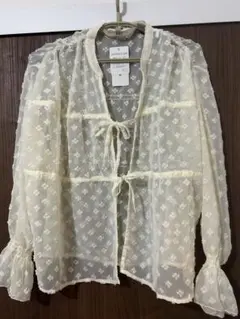 Sezane セザンヌ ホワイト レース ブラウス 長袖 - メルカリ