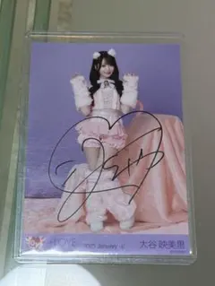 大谷映美里 直筆 イコラブ 生写真 貴族衣装　IDフォト　4カット 大谷映美里 直筆 イコラブ 生写真 アリツア 貴族衣装 IDフォト 4カット