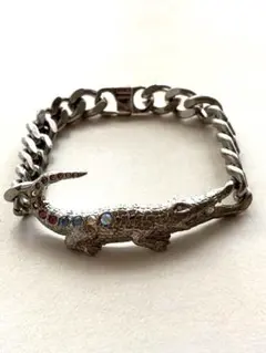 ワニデザイン スワロフスキークリスタル　ブレスレット☆新品☆未使用